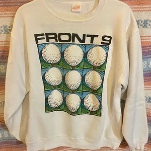 Back 9 Front 9 Golf Sweatshirt Big Ball Sports 1992 18 Holes